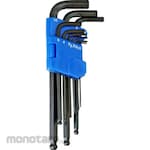monotaro Hex Key Ball Point Extra Long Arm Black Dyed (Kunci L)