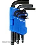 monotaro Hex Key Ball Point Short Arm Dyed in Black (Kunci L)