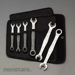 ESCO Both Ends Wrench and Combination Ratchet Wrench Set, 6 Pieces