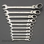ESCO Combination Ratchet Wrench Set (Flex Head) 10 Pieces