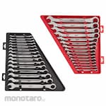 MILWAUKEE Ratcheting Combination Wrench Set (Kunci Ring Pas)