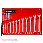 PROTO Ratcheting Wrench Full Polish Combination Reversible - Spline