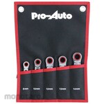 Pro-Auto 5 Piece Stubby Double Flex Gear Wrench Set