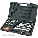 Pro-Auto Ratcheting Combination Wrench Set (Kunci Ring Pas)