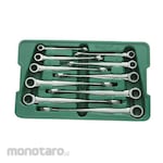 SATA Ratcheting Combination Wrench Metric XL X-Beam Set (Kunci Ring Pas)