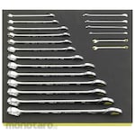 STAHLWILLE Combination Wrench Set in Tool Control Tray System (Kunci Ring Pas)