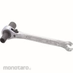 Top Kogyo Ratcheting Combination Wrench with Flare Spanner (Kunci Ring Pas)