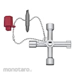 WIHA Switch Cabinet Key Cross Shape (Kunci Ring Pas)