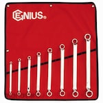 GENIUS Metric Double Ended Offset Ring Wrench Sets - Mirror Finish