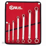 GENIUS SAE Double Ended Offset Ring Wrench Sets - Mirror Finish