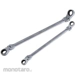 Pro-Auto Super long double flex lock gear wrench set