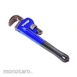 TORA Pipe Wrench with Black Rubber Handle