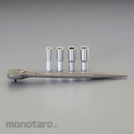 ESCO 1/2"DR Ratchet handle set with Shino (4 sockets / with case)
