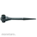 ESCO 14x17mm / 250mm Double-ended ratchet wrench (short)