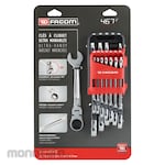 FACOM Ratchet Wrench Set (Kunci Ring Pas Ratchet)