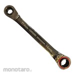 KRISBOW Double Box Ratchet End Wrench 4in1