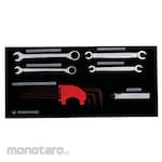 MAXPOWER Flare Nut Ratchet Spanner Set Tool Tray