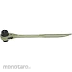 MCC Both mouths ratchet wrench with curved Shino