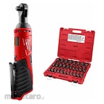 MILWAUKEE M12 Ratchet+ 29PC Impact Duty Socket Set