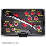 RED EAGLES 12in1 multi-size plate ratchet set