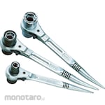 SUPER TOOL 4 Size Ratchet Wrench (Kunci Ring Ratchet)
