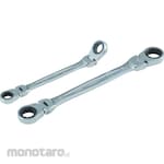 TONE Ratcheting Doube Box End Wrench Flex Head