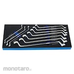 BluePoint Double Box End Wrench 75° Foam Set (Kunci Ring)