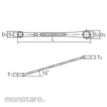 KTC 15° long glasses wrench