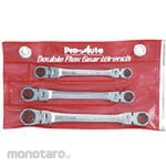 Pro-Auto Double flex lock gear wrench 3-piece set