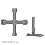 RS PRO Zinc Alloy 5-way Control Cabinet Key