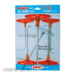 EIGHT Migty Type Plastic Handle Hex Wrench Set