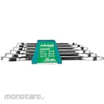 Asahi Metal Industry (formerly Shin-Nihon Tool) SM Both Ends Opened Wrench Set, 6 Pieces
