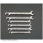ESCO 4.5-8mm Both Ends Opened Wrench Set (Thin Jaws) 6 Pieces/Set