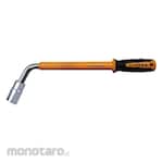 Lippro Telescopic Wheel Nut Wrench with Rubber Handle