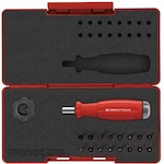 PB SWISS TOOLS SwissGrip C6 Torque Driver Set with Driver Bits, Case Included, 17-Piece Set