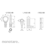 TONE (formerly Maeda Metal Industries) Reaction Force Receiver, for Simple Torque Control Wrench