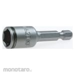 ASW Spring pin type socket bit, insertion angle 6.35 x width across flats 8.0 mm, total length 50 mm