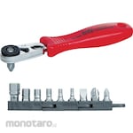 ANEX Set Mata Obeng Kunci Sok Ratchet Compact