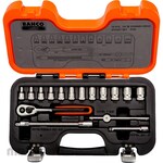 BAHCO 1/4 socket set + ratchet