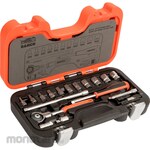 BAHCO 65pcs. 1/4 inch socket set swivel ratchet