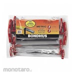 BONDHUS Set 8 Ball End/Hex Graduated T-Handles
