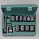 ESCO 1/2"sq impact socket set (mm)