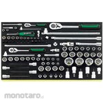 ESCO 1/4"sq, 3/8" sq, 1/2"sq socket wrench set
