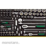 ESCO 1/4"sq, 3/8" sq, 1/2"sq socket wrench set