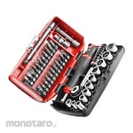 FACOM Set Mata Obeng Kunci Sok Ratchet Ultra Compact