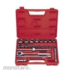 Gestar Set Kunci Sok 1/2 inch dengan Box Blow Mold Merah (Socket Set)