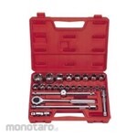 Gestar Set Kunci Sok 1/2 inch dengan Box Blow Mold Merah