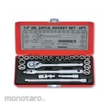 Gestar Set Kunci Sok 1/4 inch 12pt Tipe Inci & Metric (Socket Set)