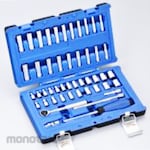 Gestar Set Kunci Sok 1/4 inch 6pt Tipe Inci/Metric (Socket Set)