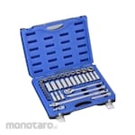 Gestar Set Kunci Sok Metric Reguler & Deep 1/2 inch 6pt